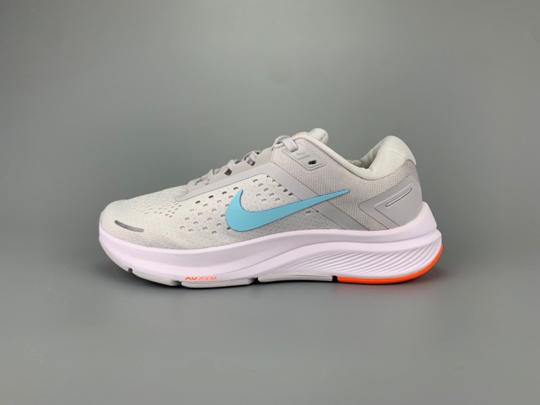2020 Nike Zoom Structure 23 Grey Jade Orange Running Shoes For Women